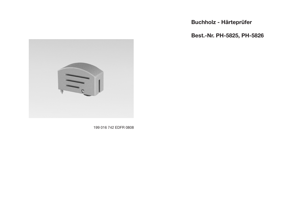 ALTANA Buchholz Indentation Tester Operating Instructions User Manual | Page 11 / 39