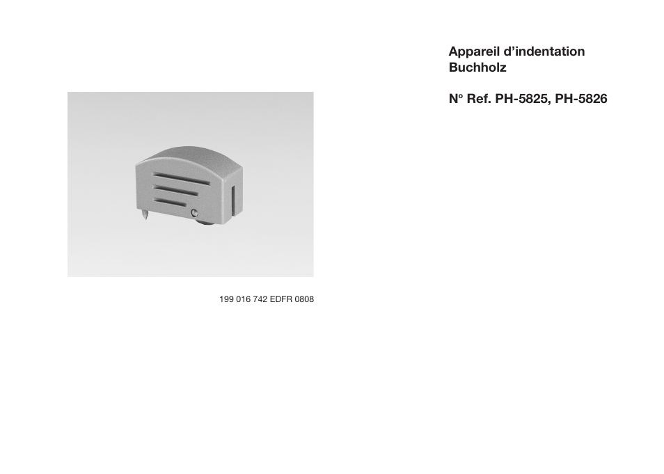 ALTANA Buchholz Indentation Tester Operating Instructions User Manual | Page 20 / 39