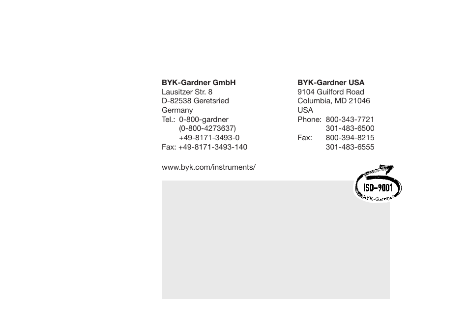 ALTANA Buchholz Indentation Tester Operating Instructions User Manual | Page 38 / 39