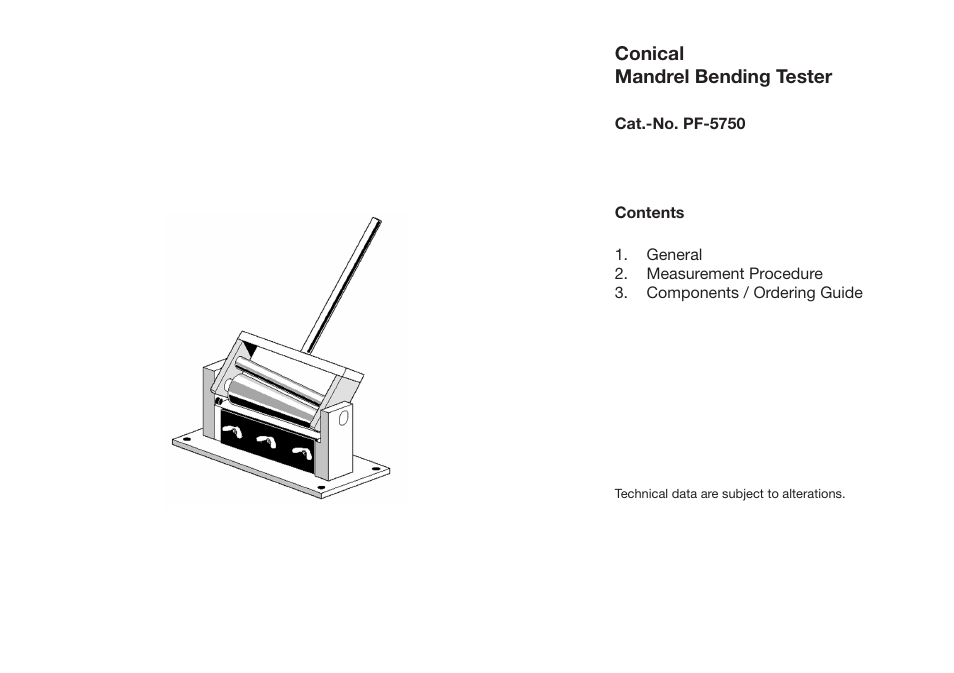 ALTANA Conical Mandrel Bending Tester User Manual | Page 10 / 30