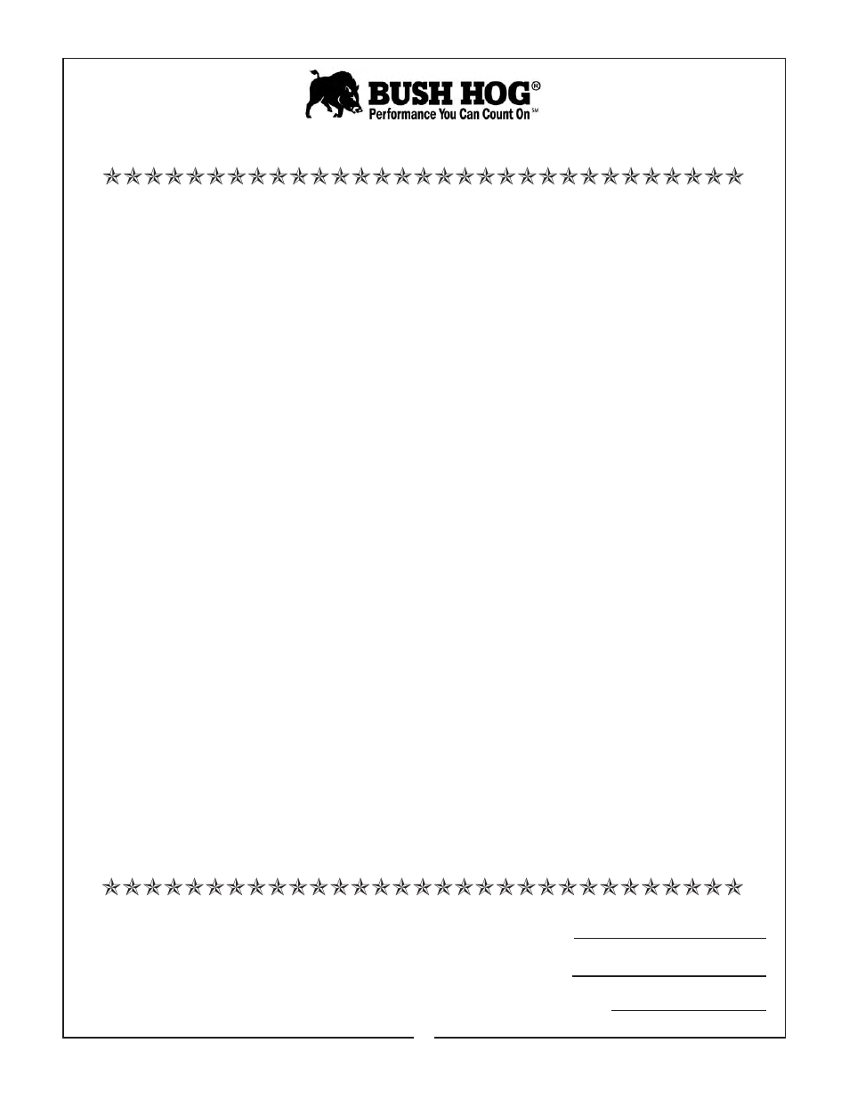 Limited warranty | Bush Hog SM 60 User Manual | Page 4 / 26