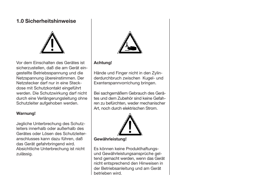 0 sicherheitshinweise | ALTANA Cupping Tester User Manual | Page 5 / 68