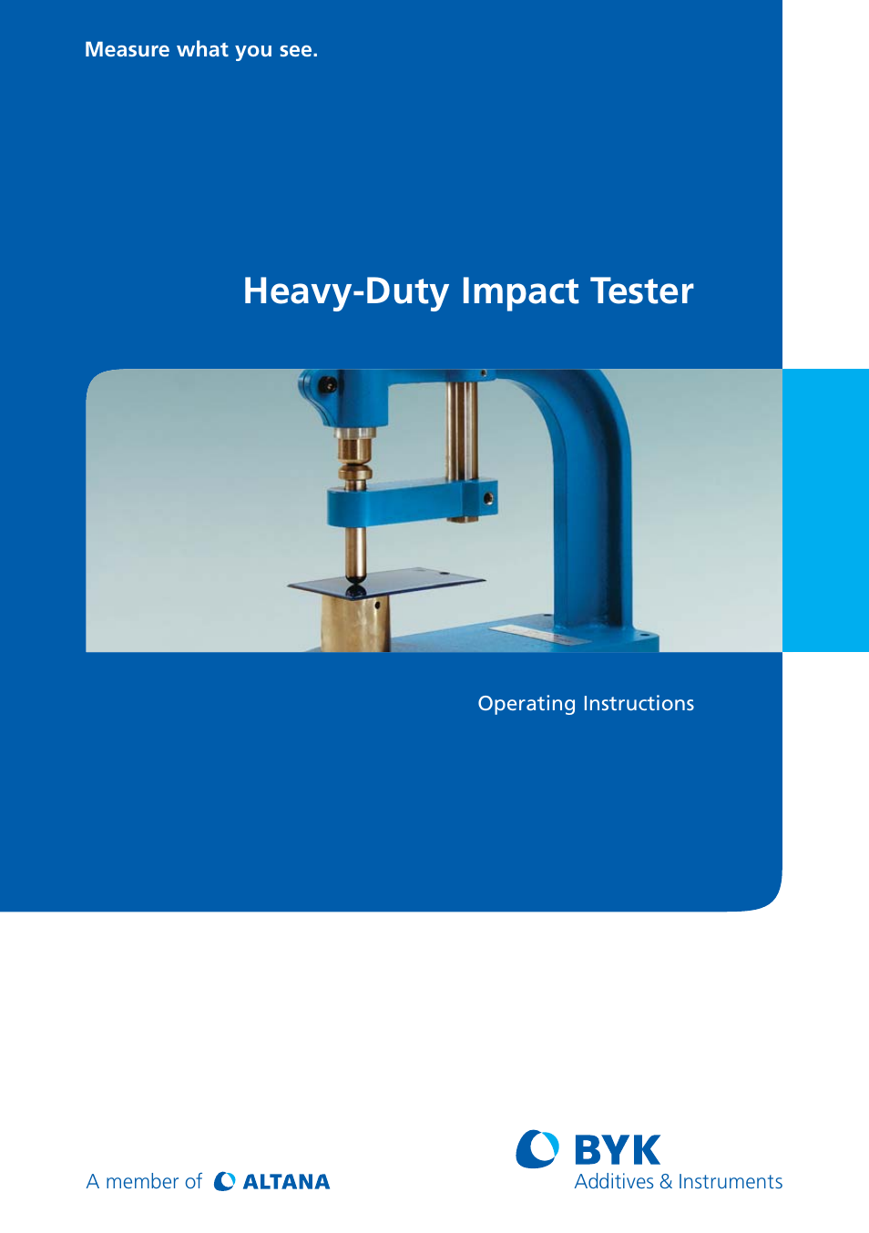 ALTANA Heavy-Duty Impact Tester User Manual | 14 pages