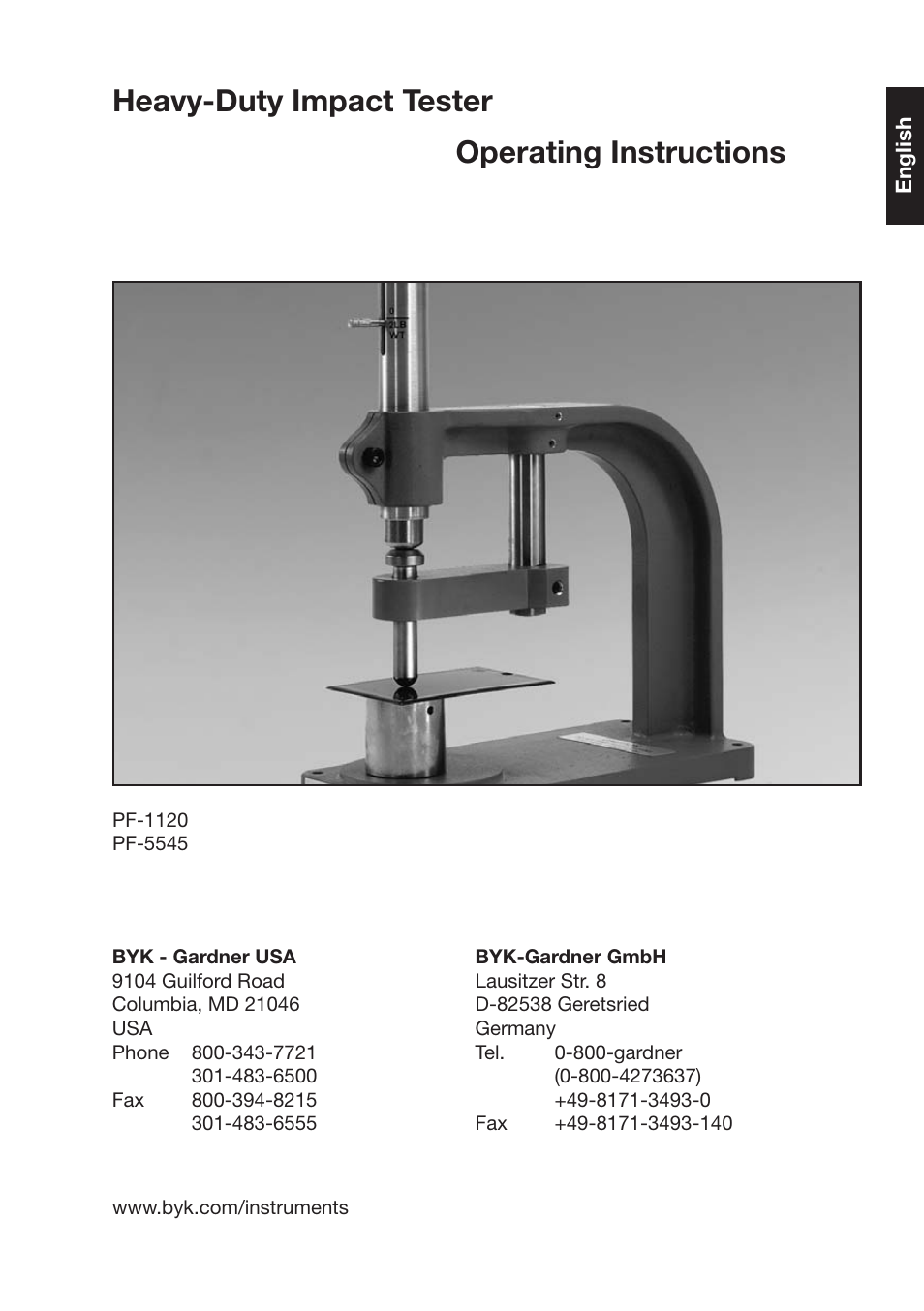 Eavy $uty¬)mpact¬4ester /perating¬)nstructions | ALTANA Heavy-Duty Impact Tester User Manual | Page 2 / 14
