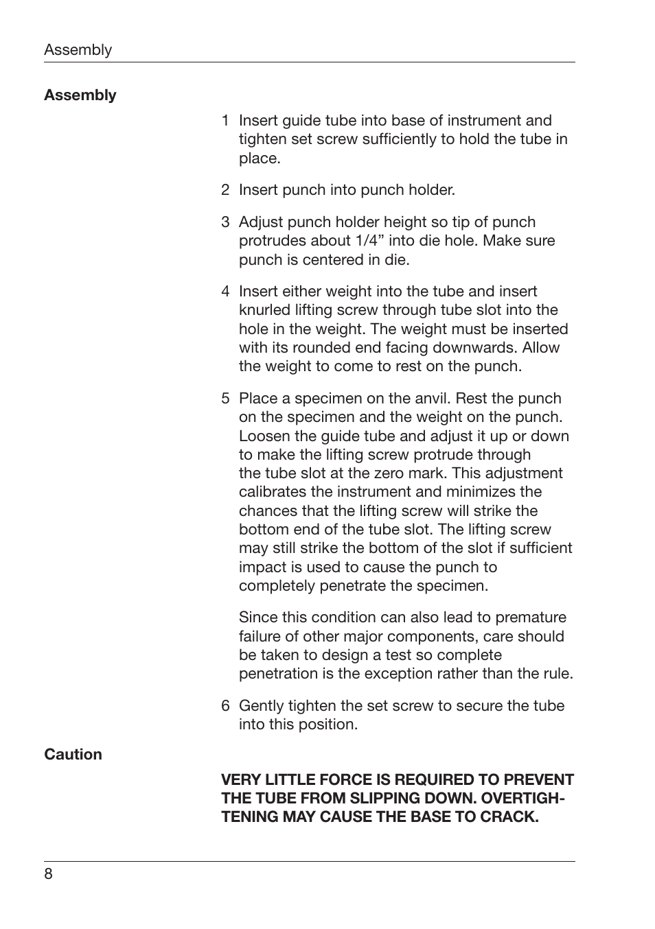 ALTANA Heavy-Duty Impact Tester User Manual | Page 9 / 14