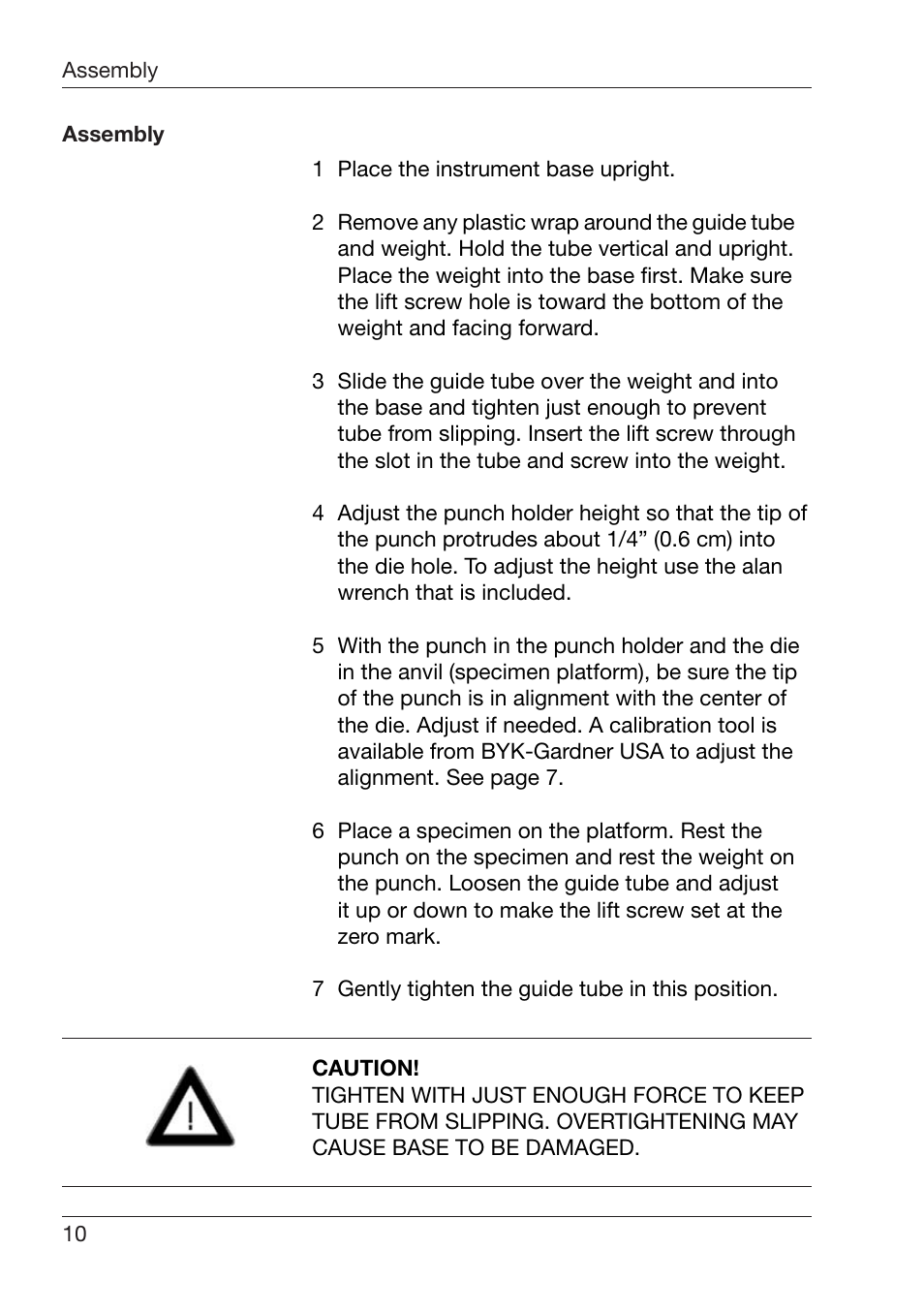 ALTANA SPI Modifi ed Impact Tester User Manual | Page 11 / 18