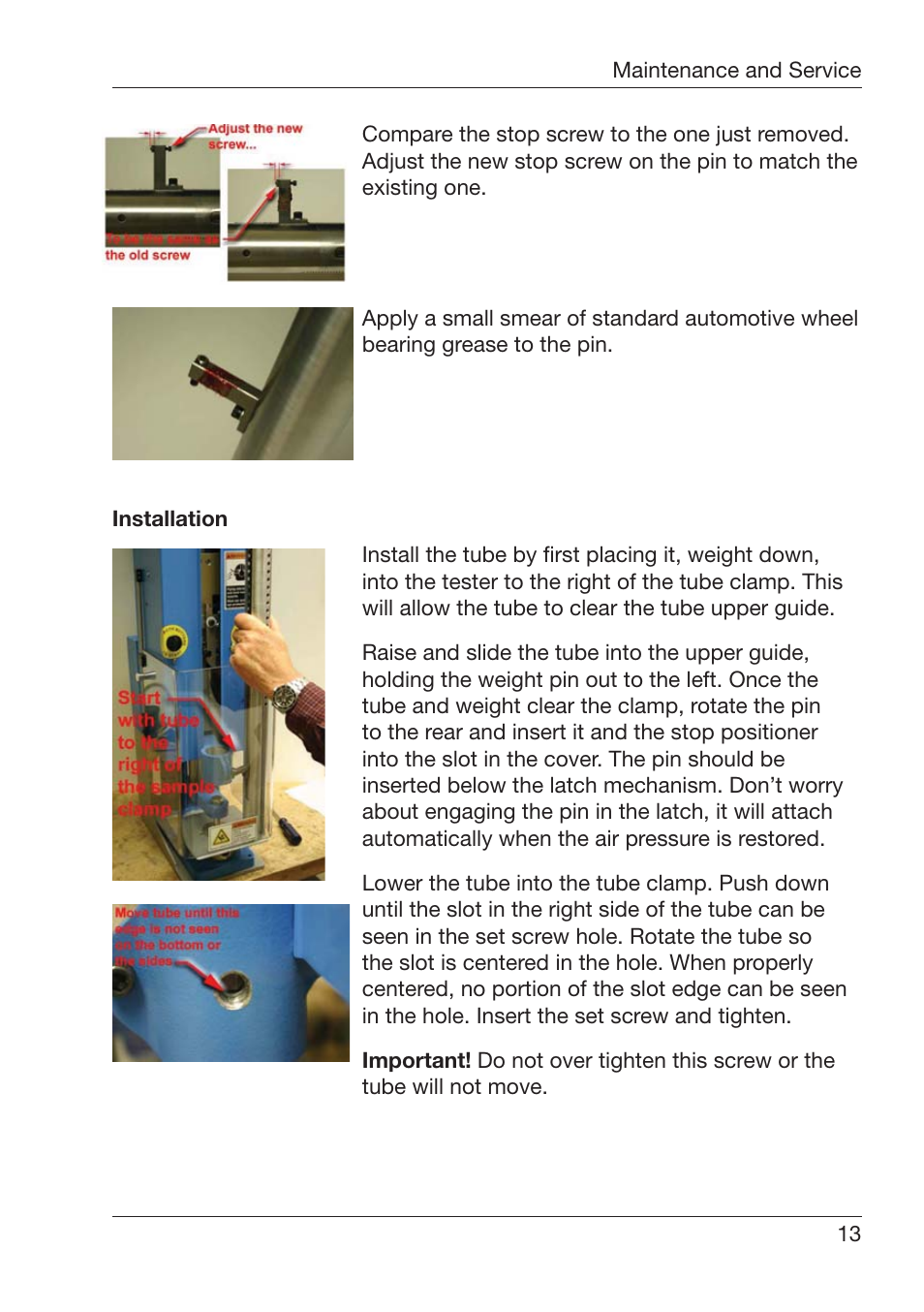 ALTANA Automatic Lift Impact Tester User Manual | Page 14 / 24