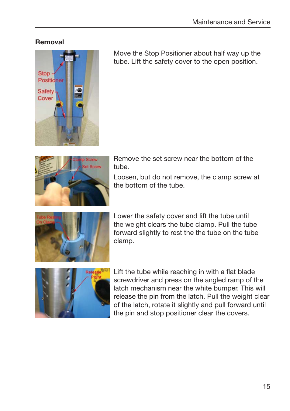 ALTANA Automatic Lift Impact Tester User Manual | Page 16 / 24