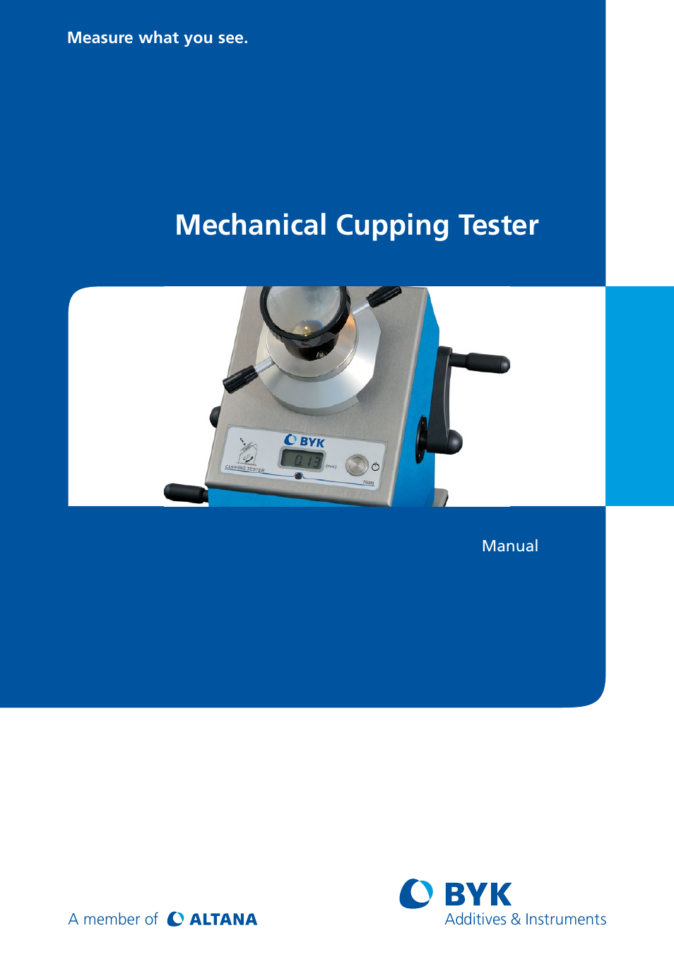 ALTANA Mechanical Cupping Tester User Manual | 18 pages