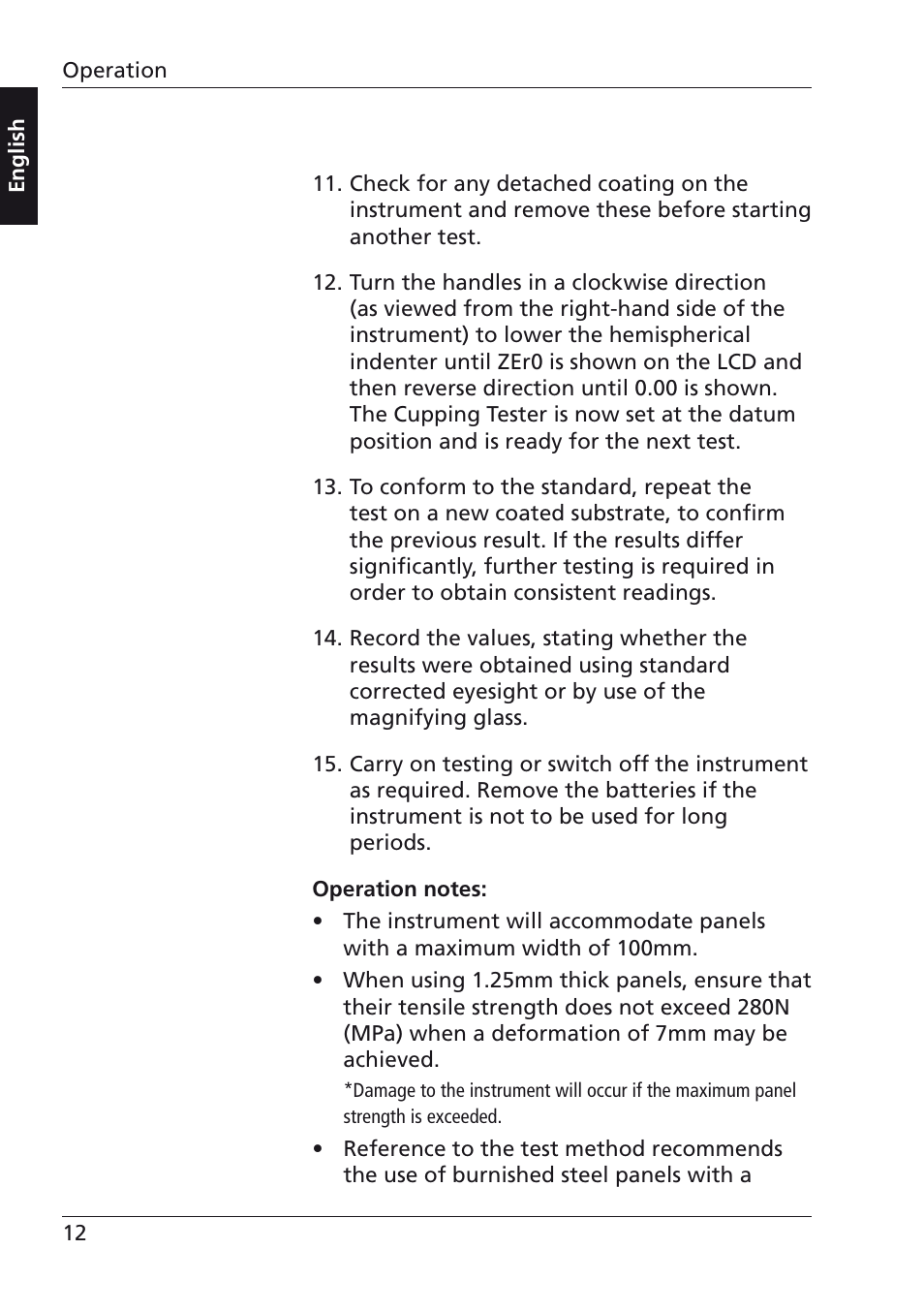 ALTANA Mechanical Cupping Tester User Manual | Page 11 / 18