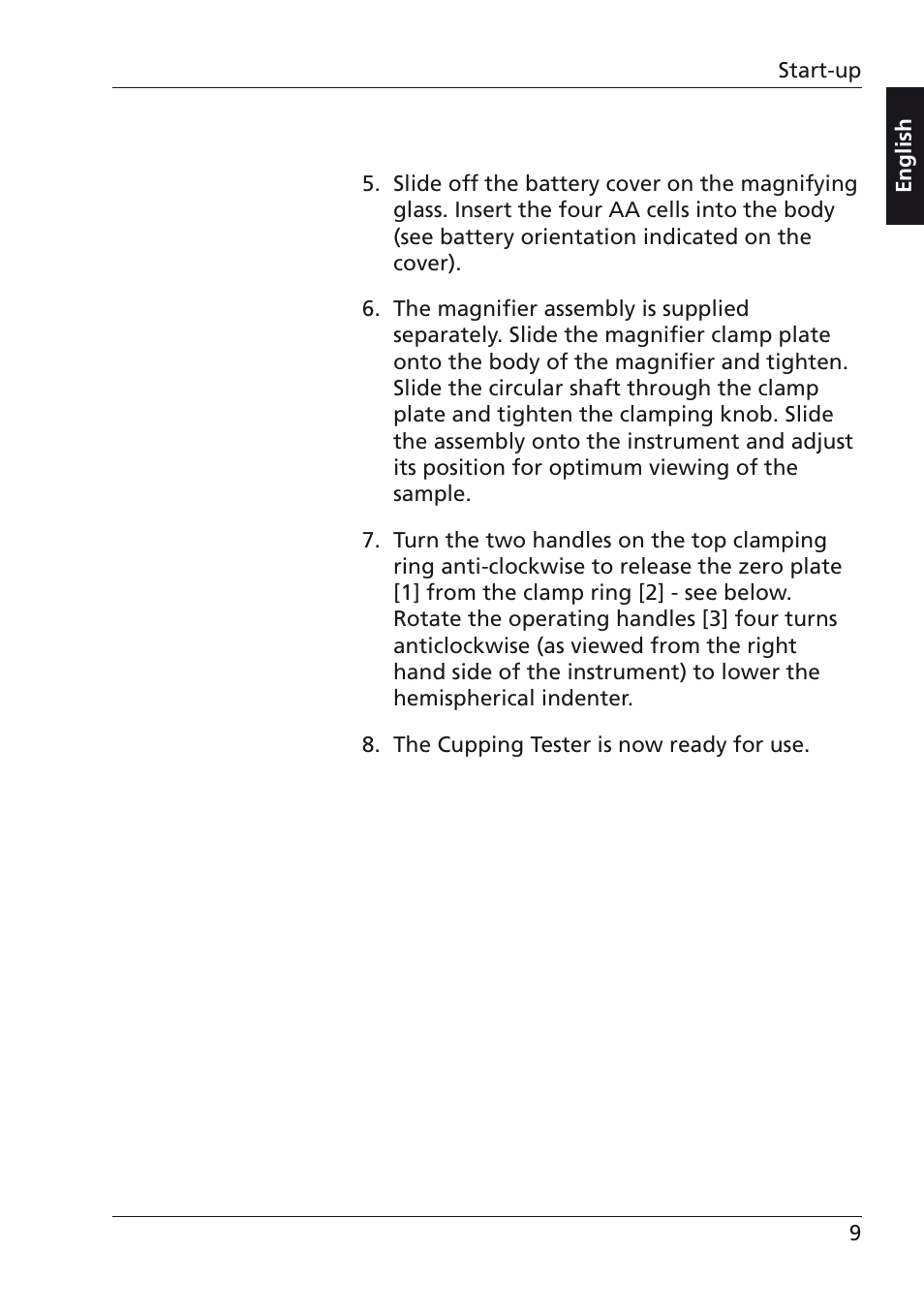 ALTANA Mechanical Cupping Tester User Manual | Page 8 / 18
