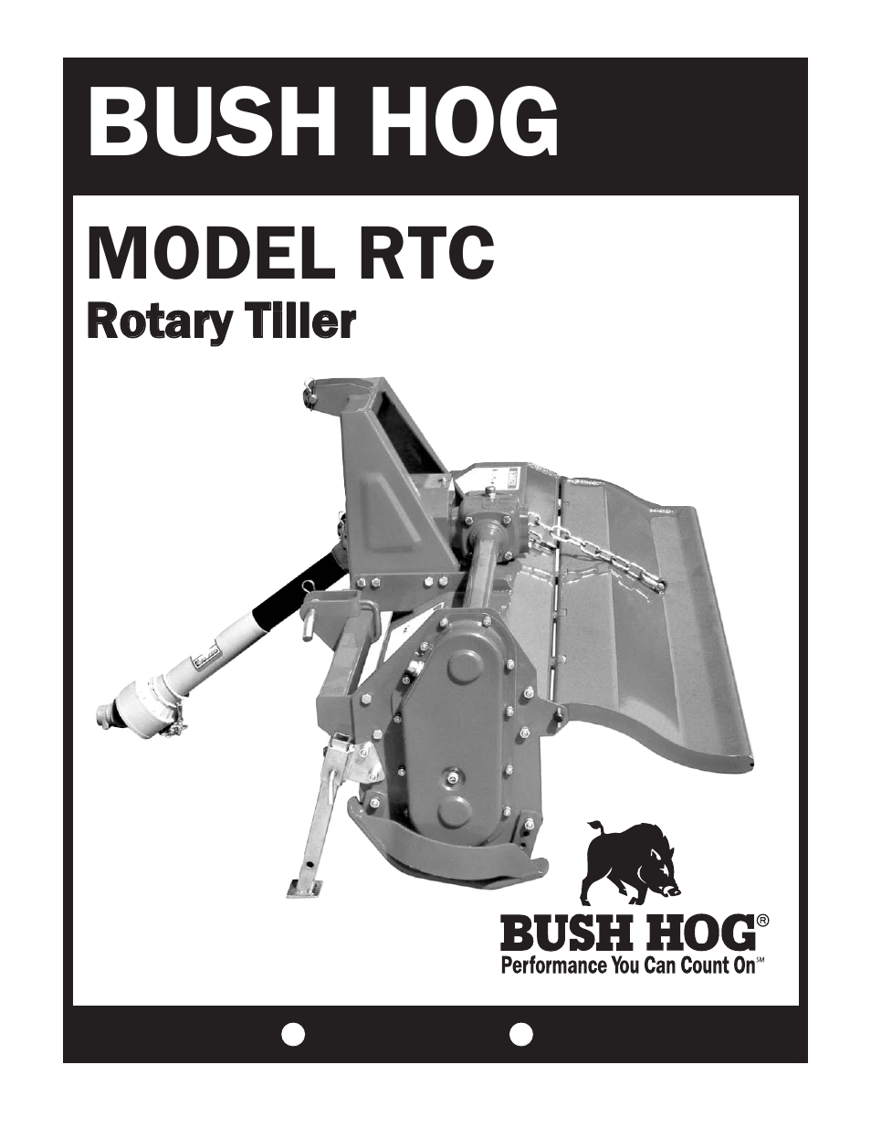 Bush Hog RTC User Manual | 20 pages