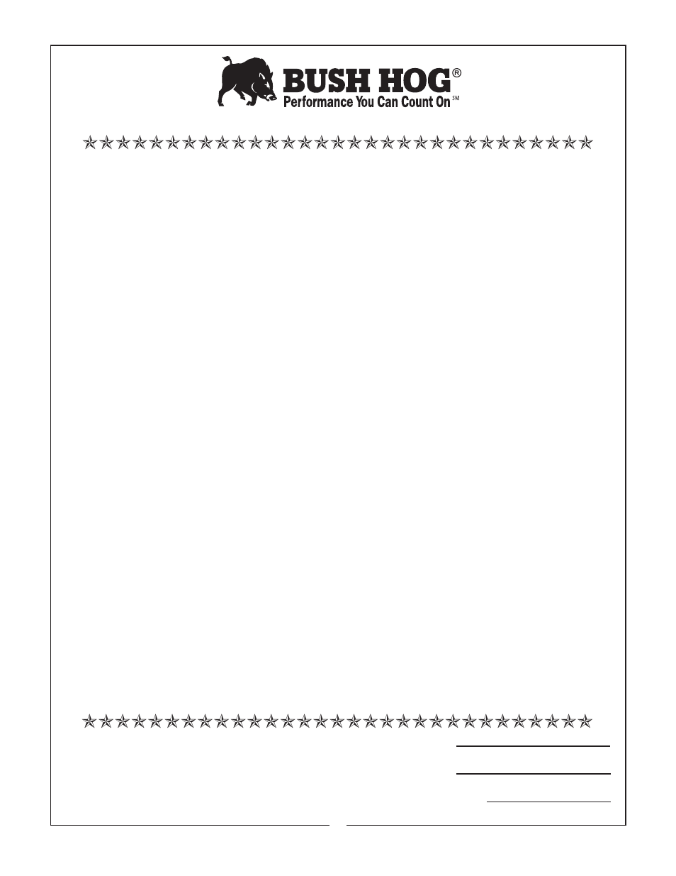 Limited warranty | Bush Hog RTC User Manual | Page 4 / 20