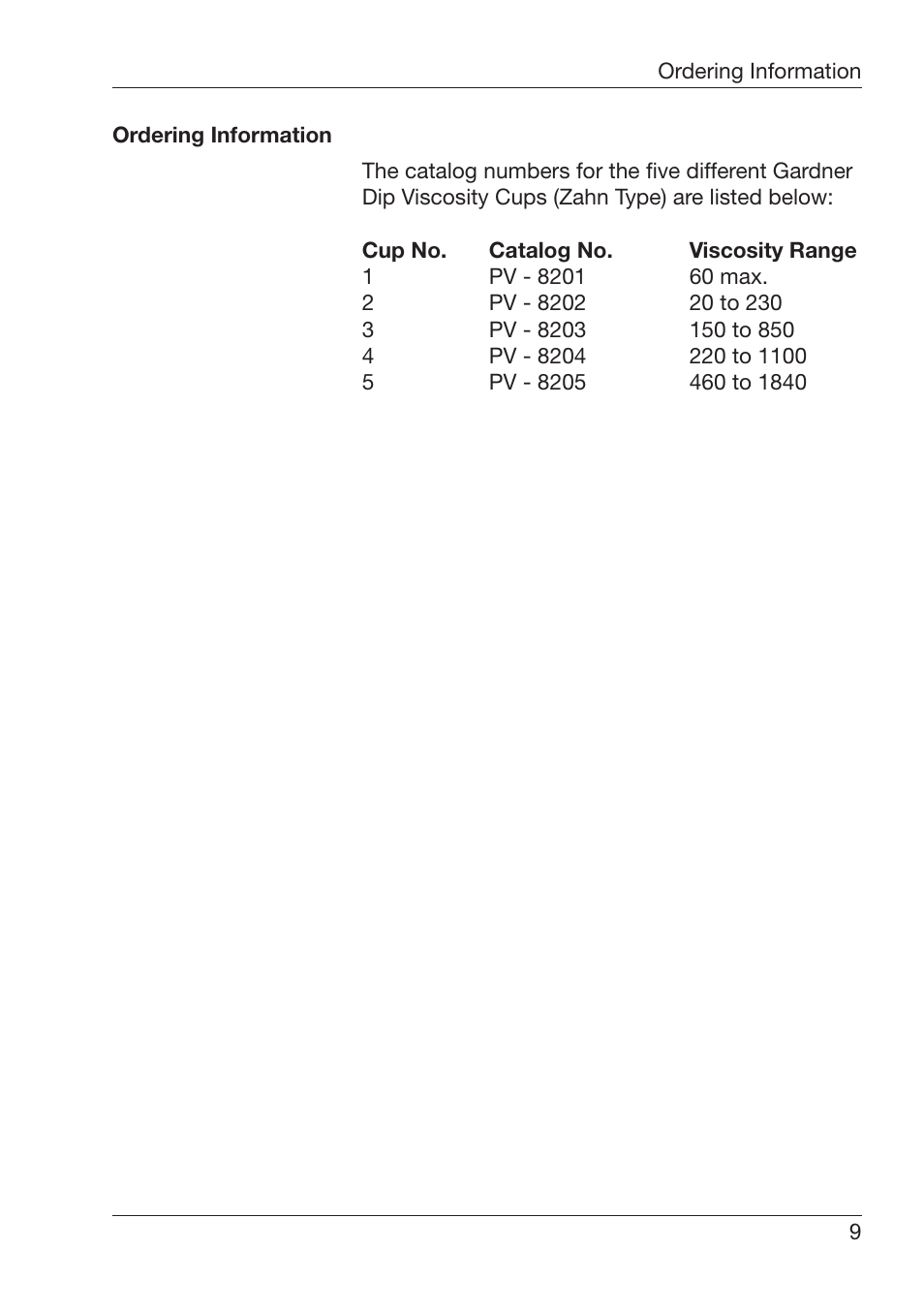 ALTANA BYK-Gardner Dip Viscosity Cups Zahn Type User Manual | Page 10 / 12