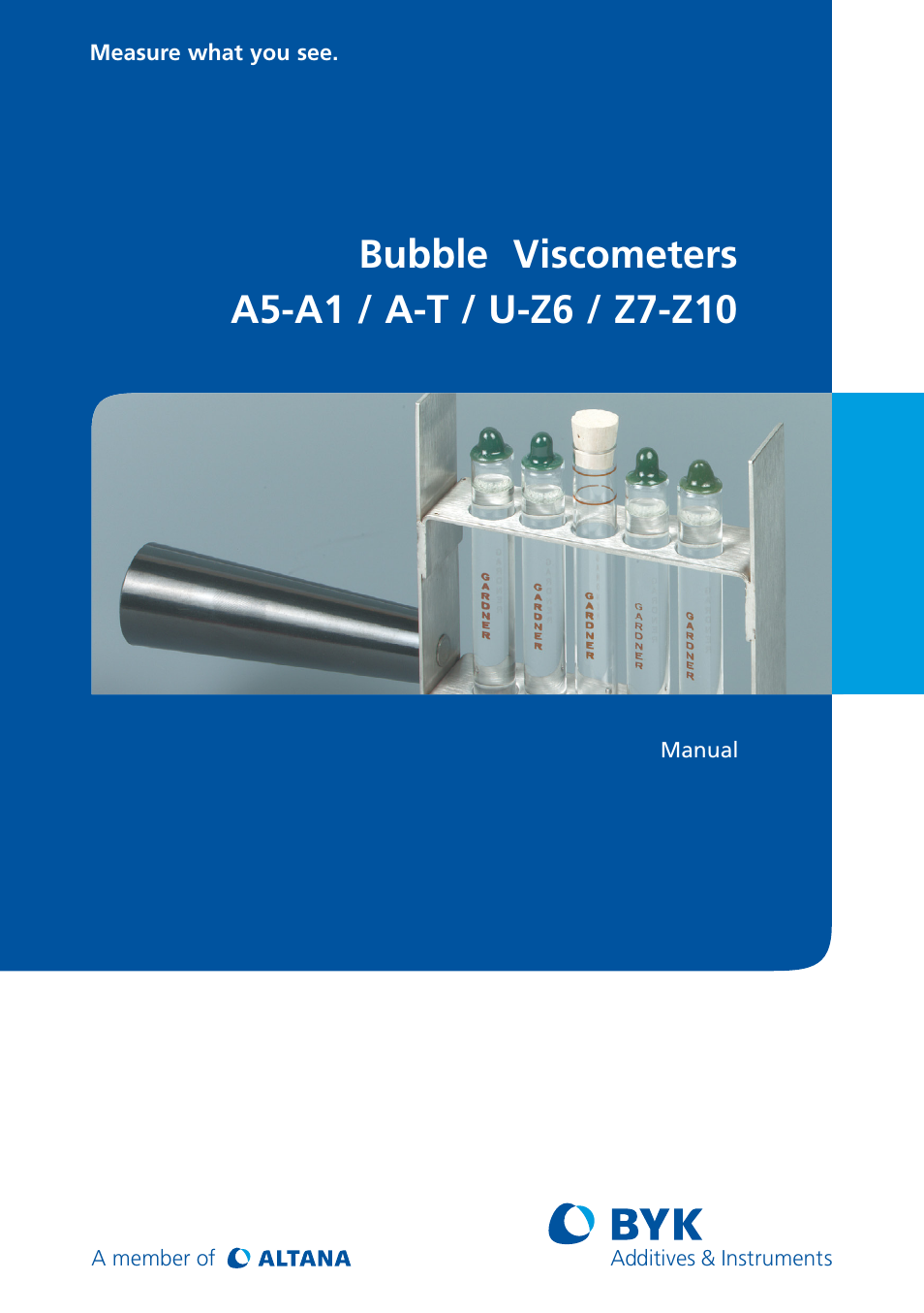 ALTANA Z7-Z10 Bubble Viscometers User Manual | 12 pages