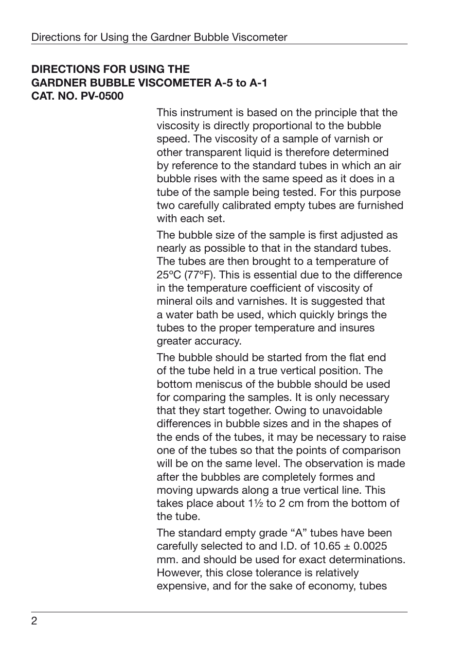 ALTANA Z7-Z10 Bubble Viscometers User Manual | Page 3 / 12