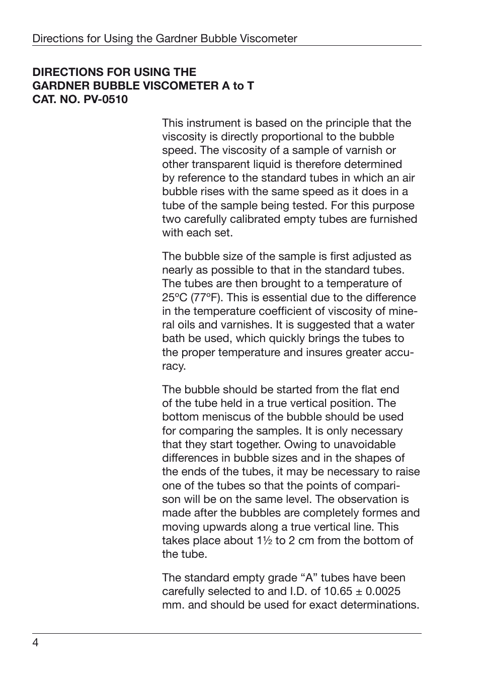 ALTANA Z7-Z10 Bubble Viscometers User Manual | Page 5 / 12