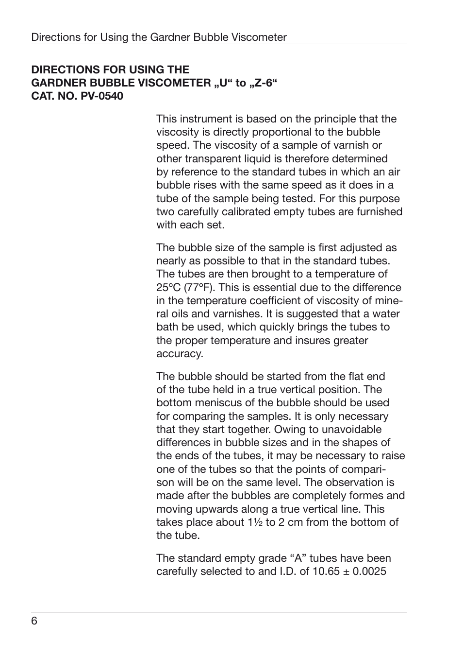 ALTANA Z7-Z10 Bubble Viscometers User Manual | Page 7 / 12