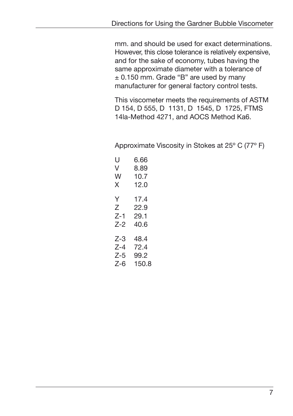 ALTANA Z7-Z10 Bubble Viscometers User Manual | Page 8 / 12