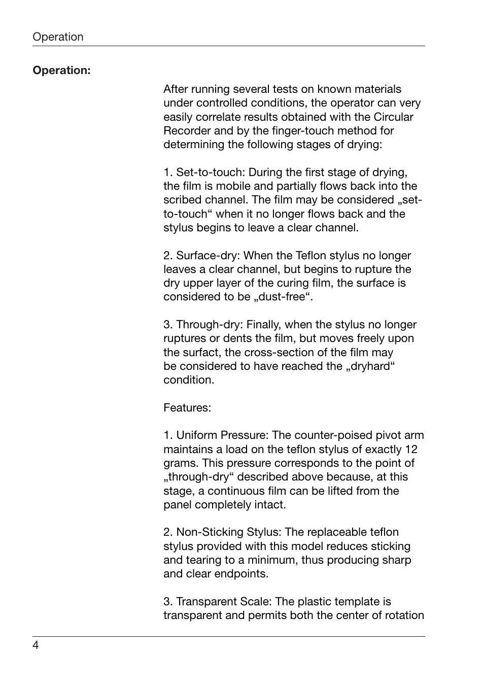 ALTANA Circular Drying Time Recorder User Manual | Page 5 / 8