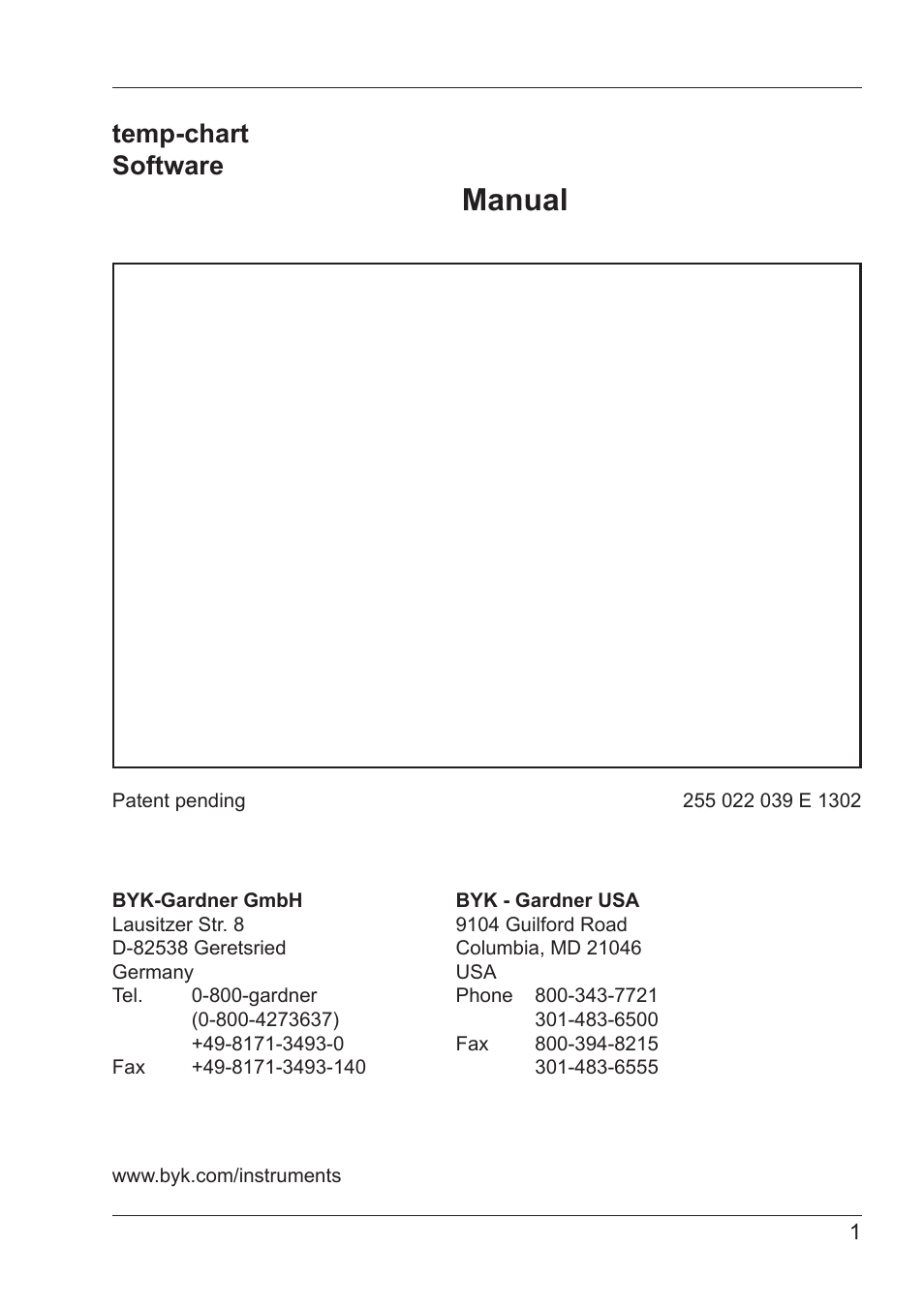 Manual, Temp-chart software | ALTANA Temp-Chart User Manual | Page 2 / 44