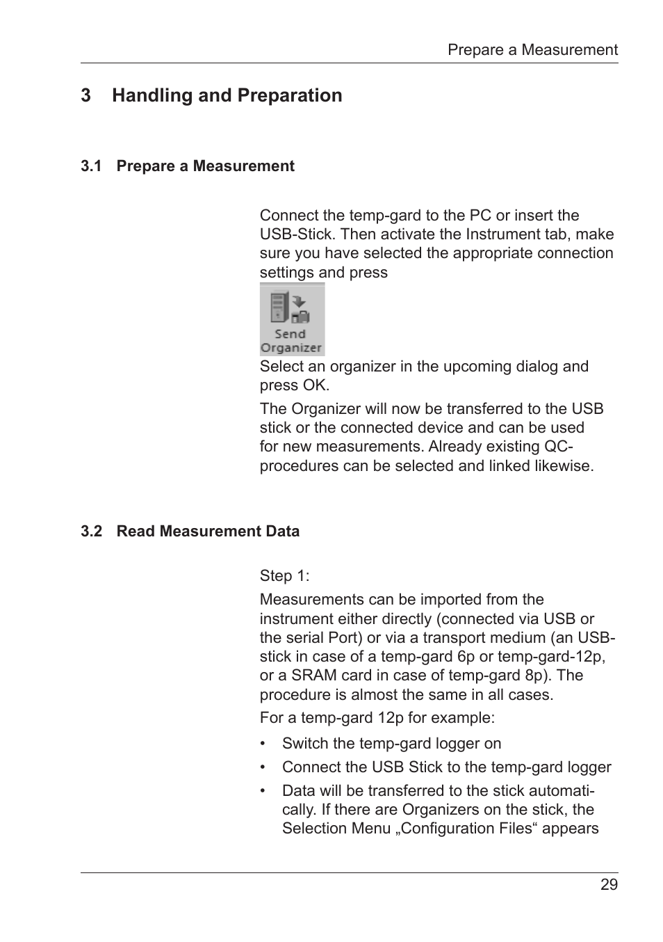 3 handling and preparation | ALTANA Temp-Chart User Manual | Page 30 / 44