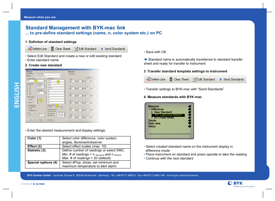 ALTANA BYK-mac Link User Manual | 2 pages