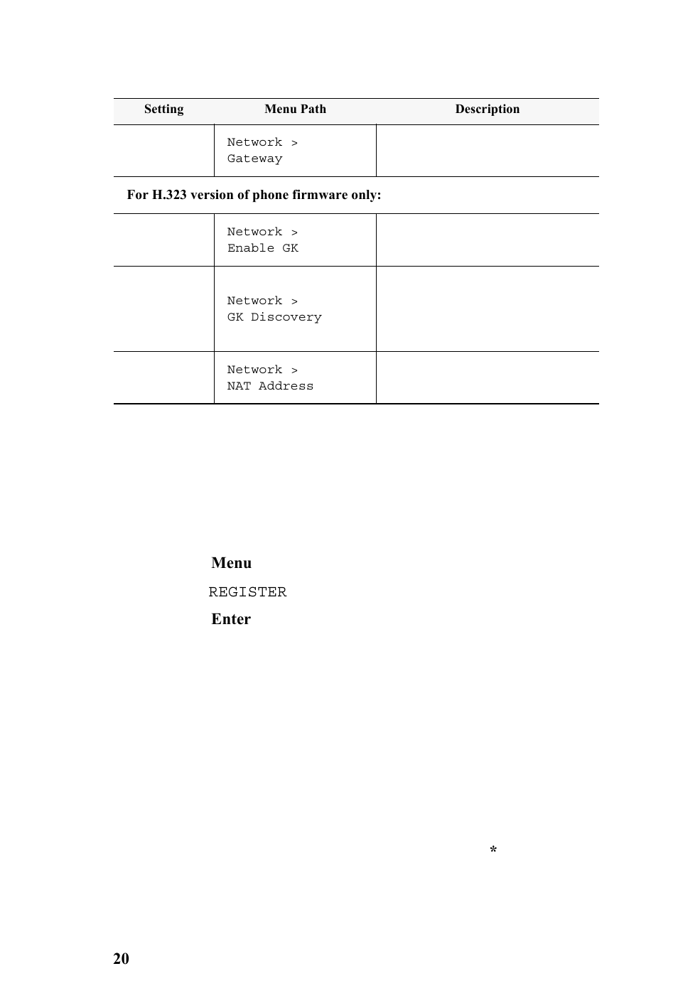 Registration from the phone’s menu, Configuring ip settings | AltiGen IP 710 User Manual | Page 28 / 56