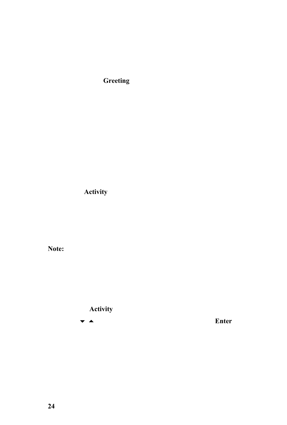 Greeting button, Activity button | AltiGen IP 710 User Manual | Page 32 / 56