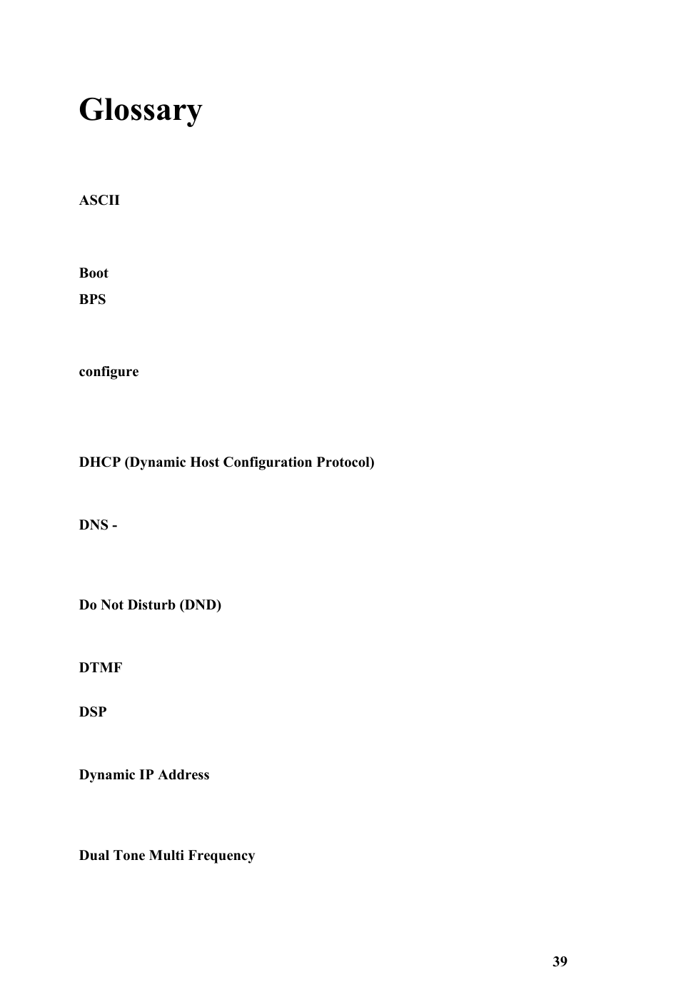 Glossary | AltiGen IP 710 User Manual | Page 48 / 56