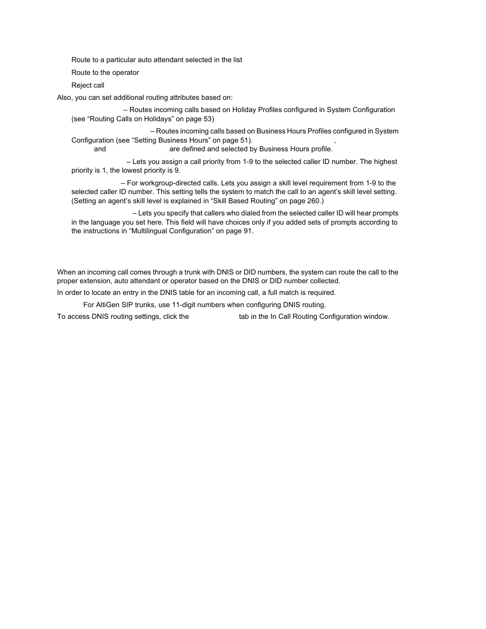 Dnis routing | AltiGen MAXCS 7.0 Update 1 ACM Administration User Manual | Page 177 / 446
