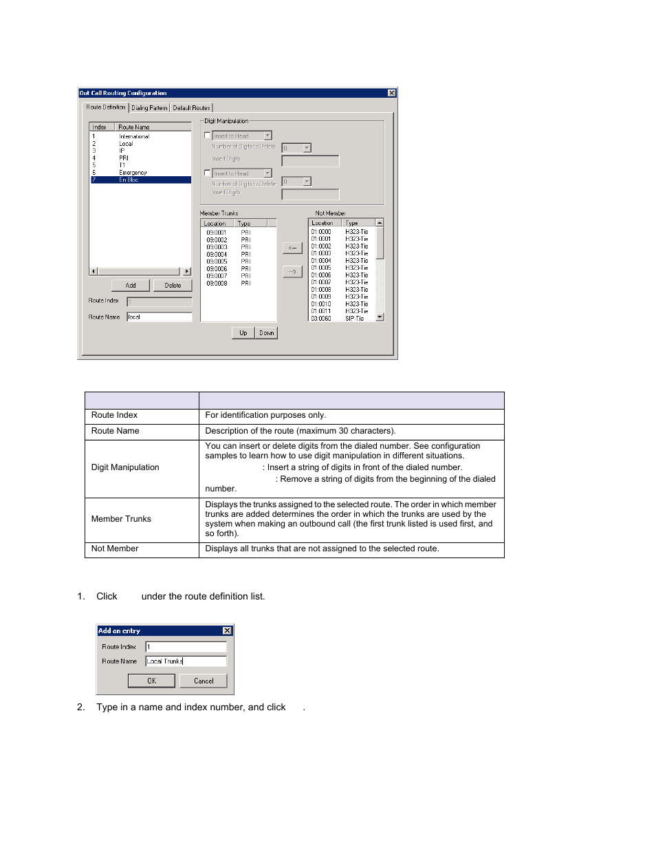 Creating a route | AltiGen MAXCS 7.0 Update 1 ACM Administration User Manual | Page 183 / 446