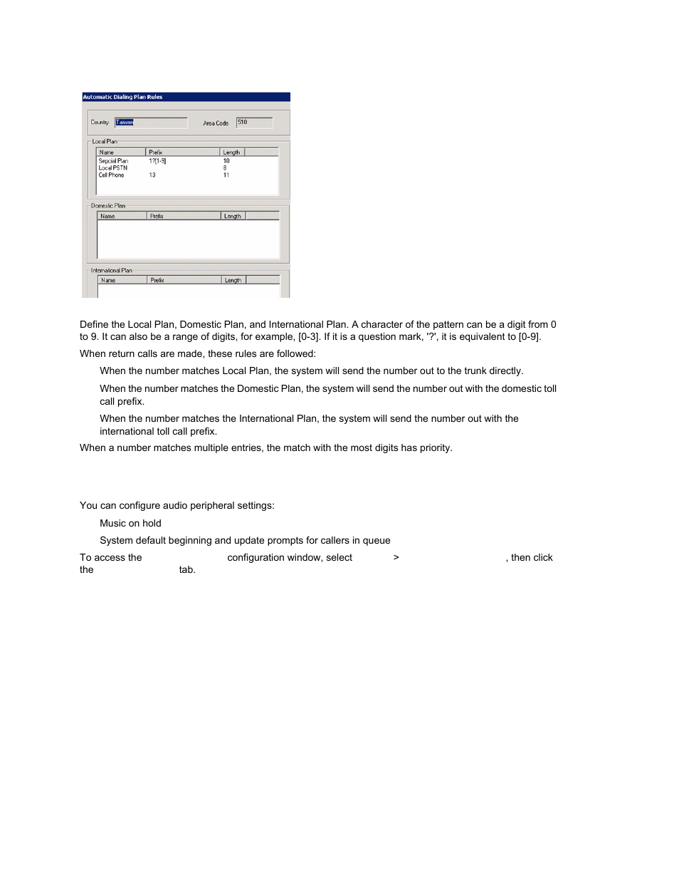 Audio peripheral configuration | AltiGen MAXCS 7.0 Update 1 ACM Administration User Manual | Page 78 / 446