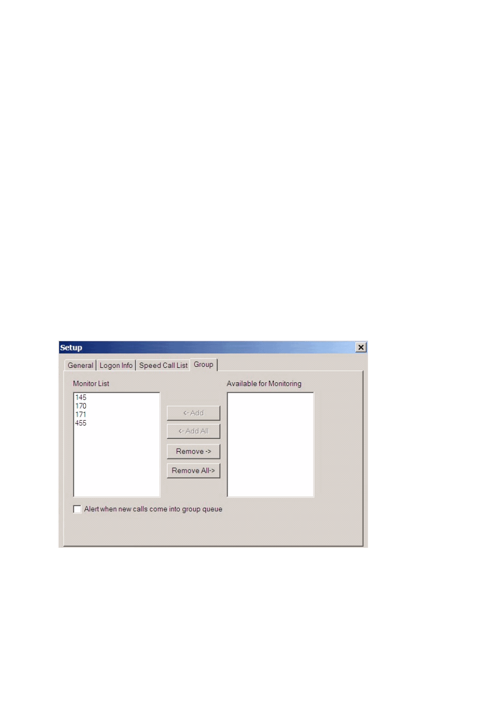Group setup | AltiGen MAXCS 7.5 AltiConsole User Manual | Page 39 / 44