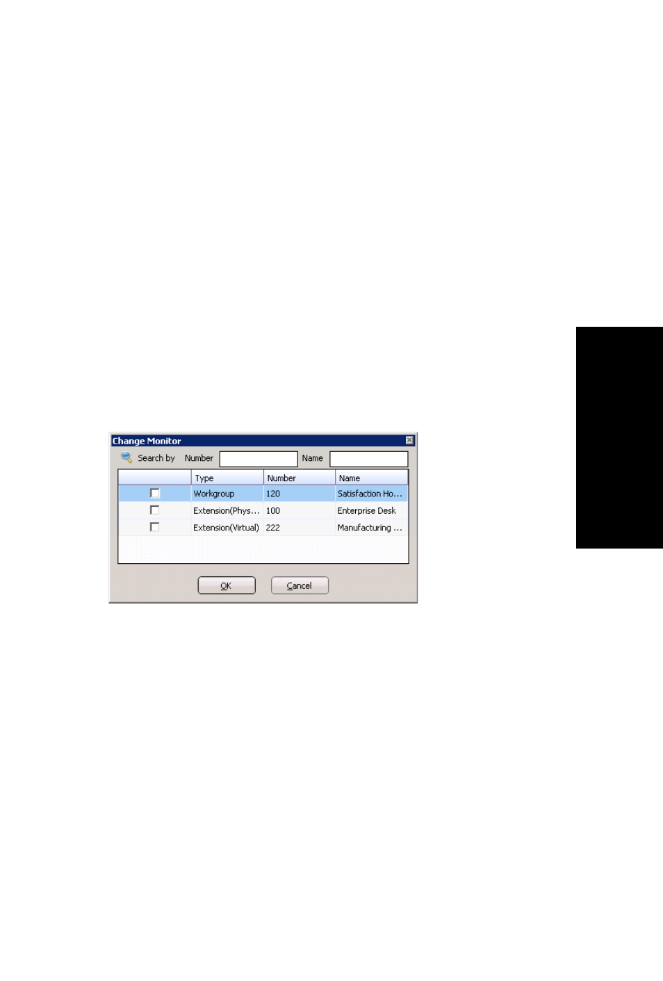 Monitoring the activity of other extensions, Choosing extensions to monitor, Reading the monitor list | AltiGen MAXCS 7.5 MaxCommunicator User Manual | Page 53 / 89