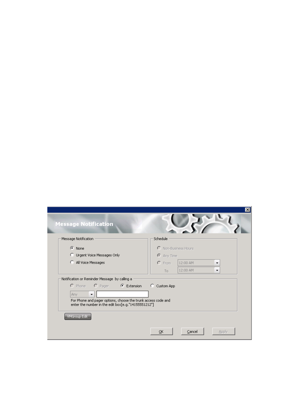 Message notification | AltiGen MAXCS 7.5 MaxOutlook User Manual | Page 62 / 79