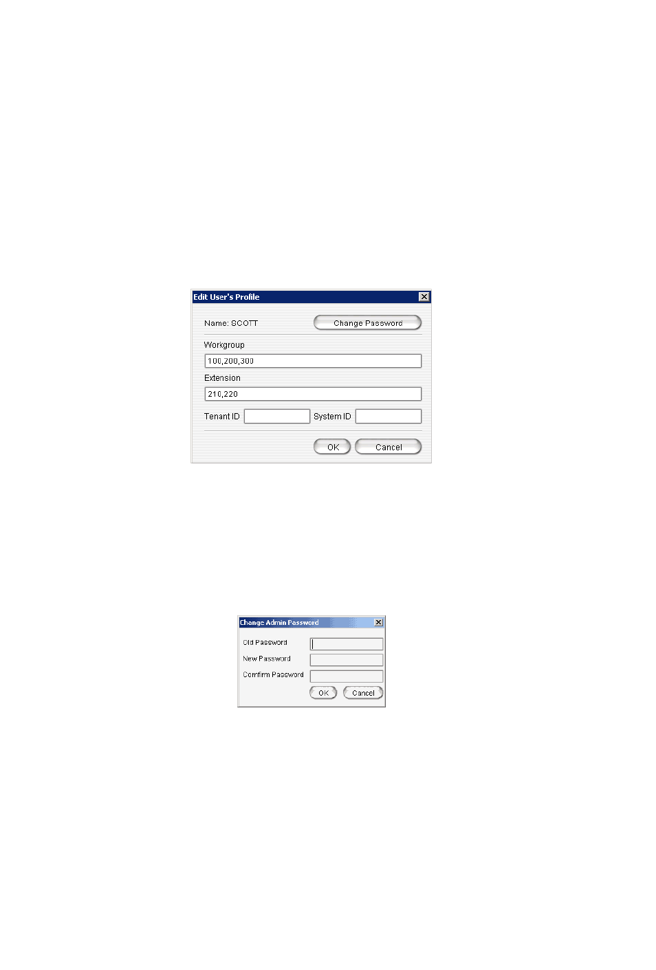 Editing user details, Changing the admin password, Pooling page | AltiGen MAXCS 7.5 VRManager User Manual | Page 13 / 32