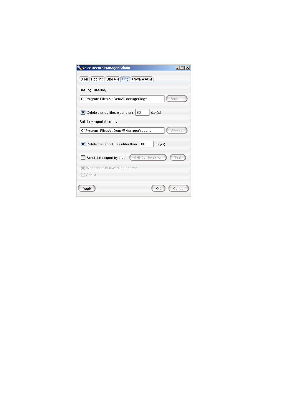 Altiware acc or acm page | AltiGen MAXCS 7.5 VRManager User Manual | Page 17 / 32