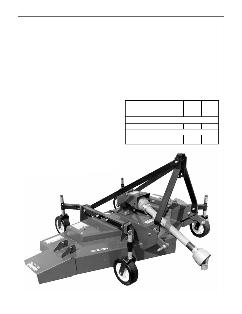 Bush Hog FTH 600 User Manual | Page 8 / 20