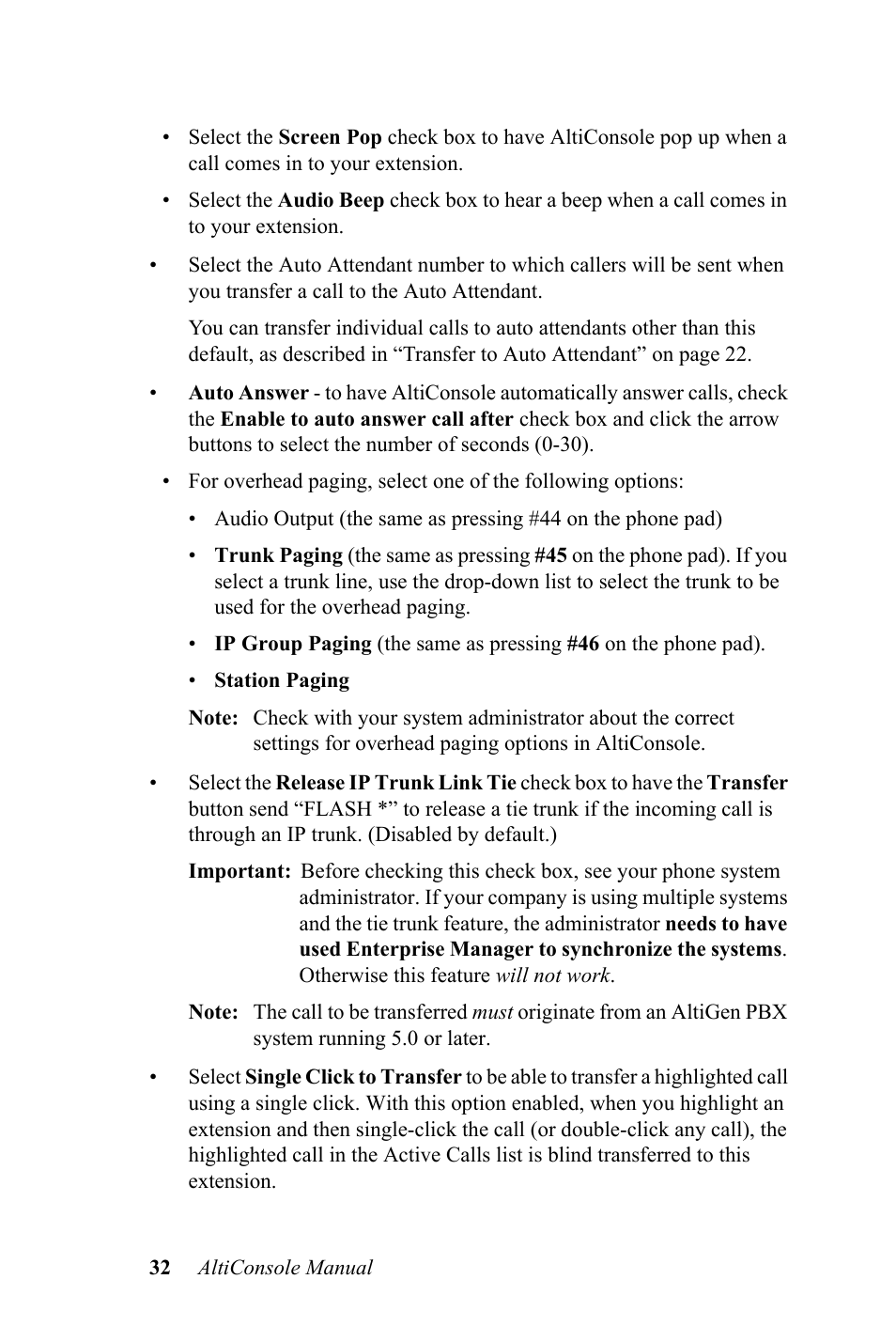 AltiGen MAXCS 7.0 Update 1 AltiConsole User Manual | Page 36 / 44