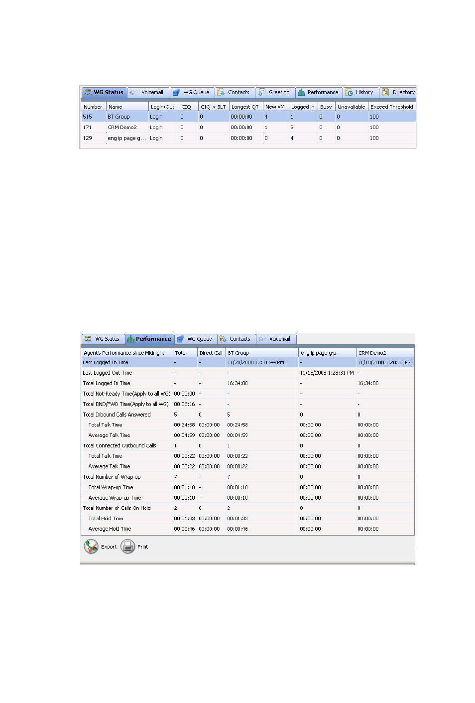 Viewing your workgroup performance | AltiGen MAXCS 7.0 Update 1 MaxAgent User Manual | Page 60 / 93