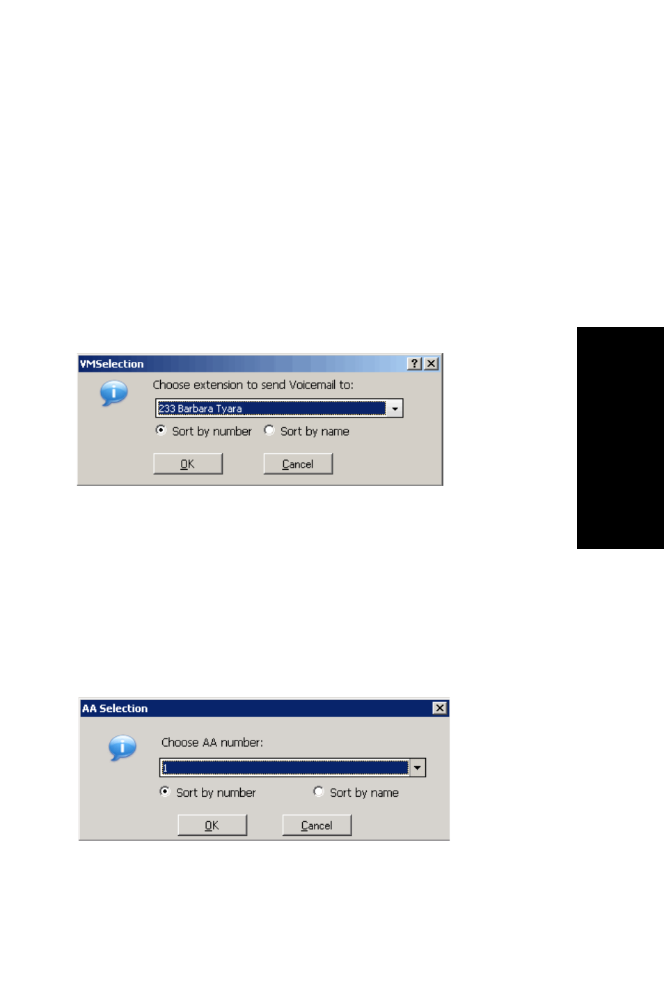 Transferring to voice mail, Transferring to auto attendant | AltiGen MAXCS 7.0 Update 1 MaxCommunicator User Manual | Page 35 / 87