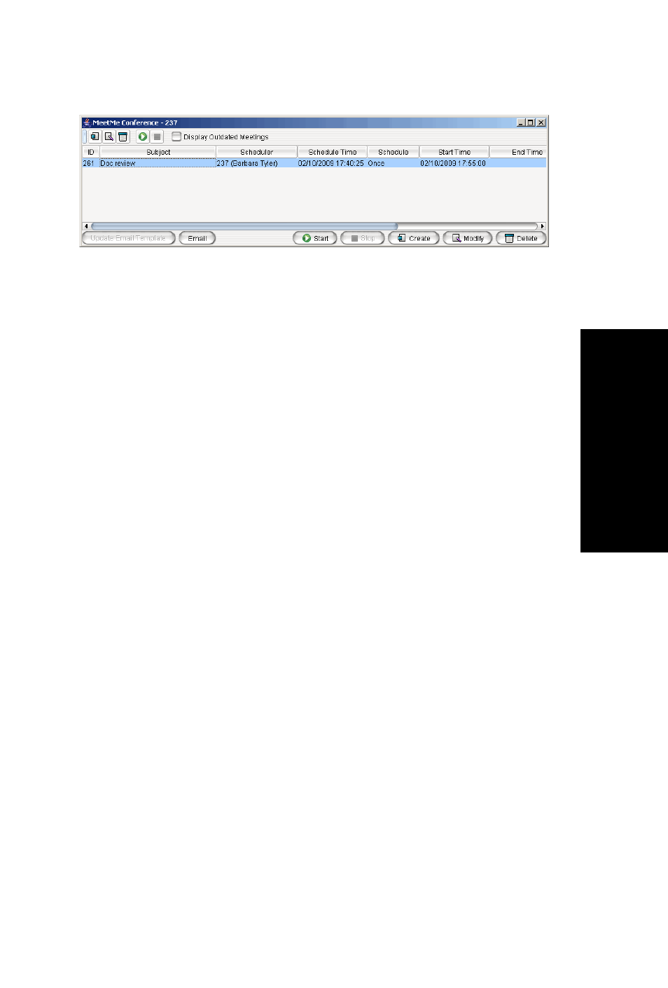 Working in the meetme conference window | AltiGen MAXCS 7.0 Update 1 MaxCommunicator User Manual | Page 39 / 87