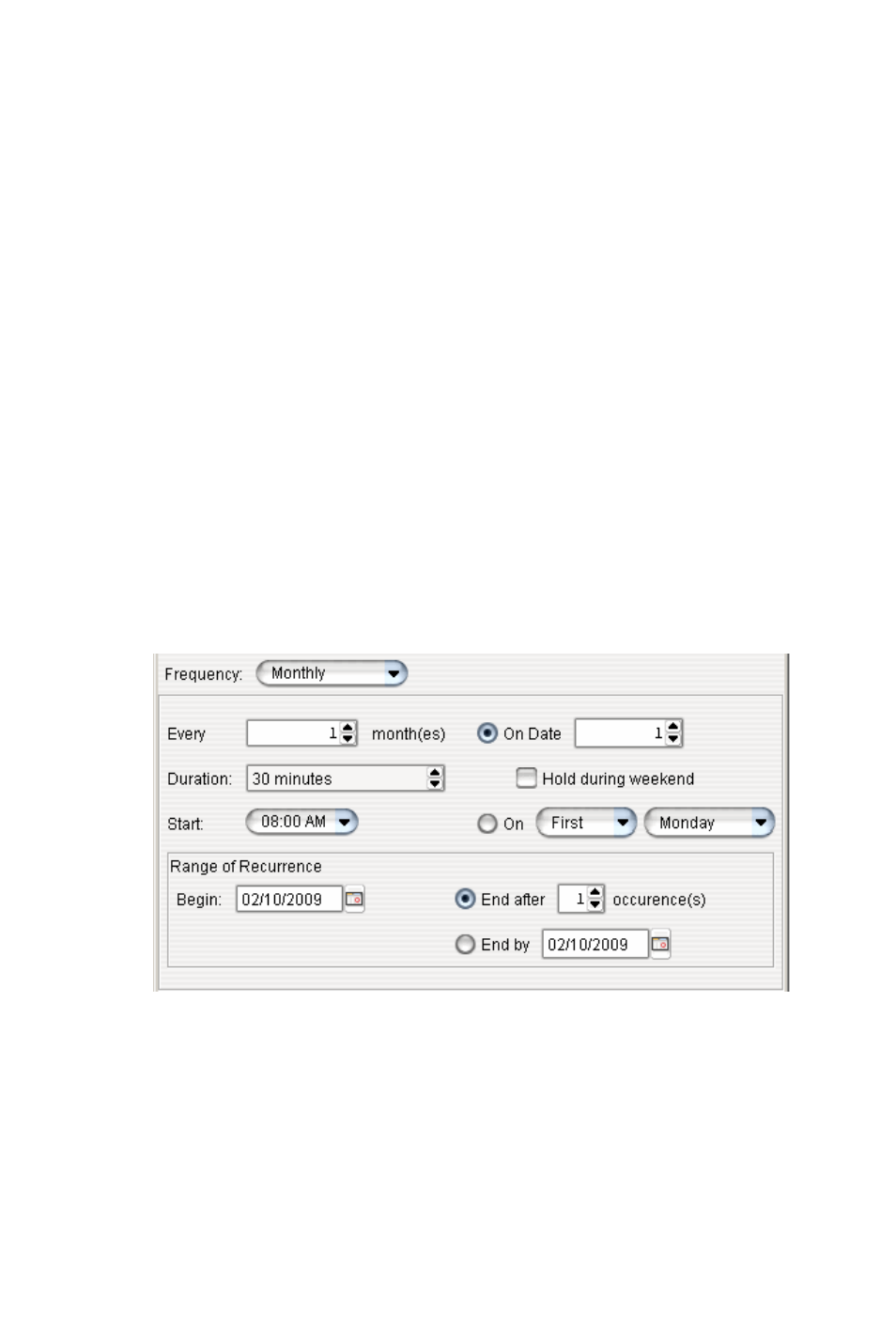 Monthly meeting | AltiGen MAXCS 7.0 Update 1 MaxCommunicator User Manual | Page 44 / 87