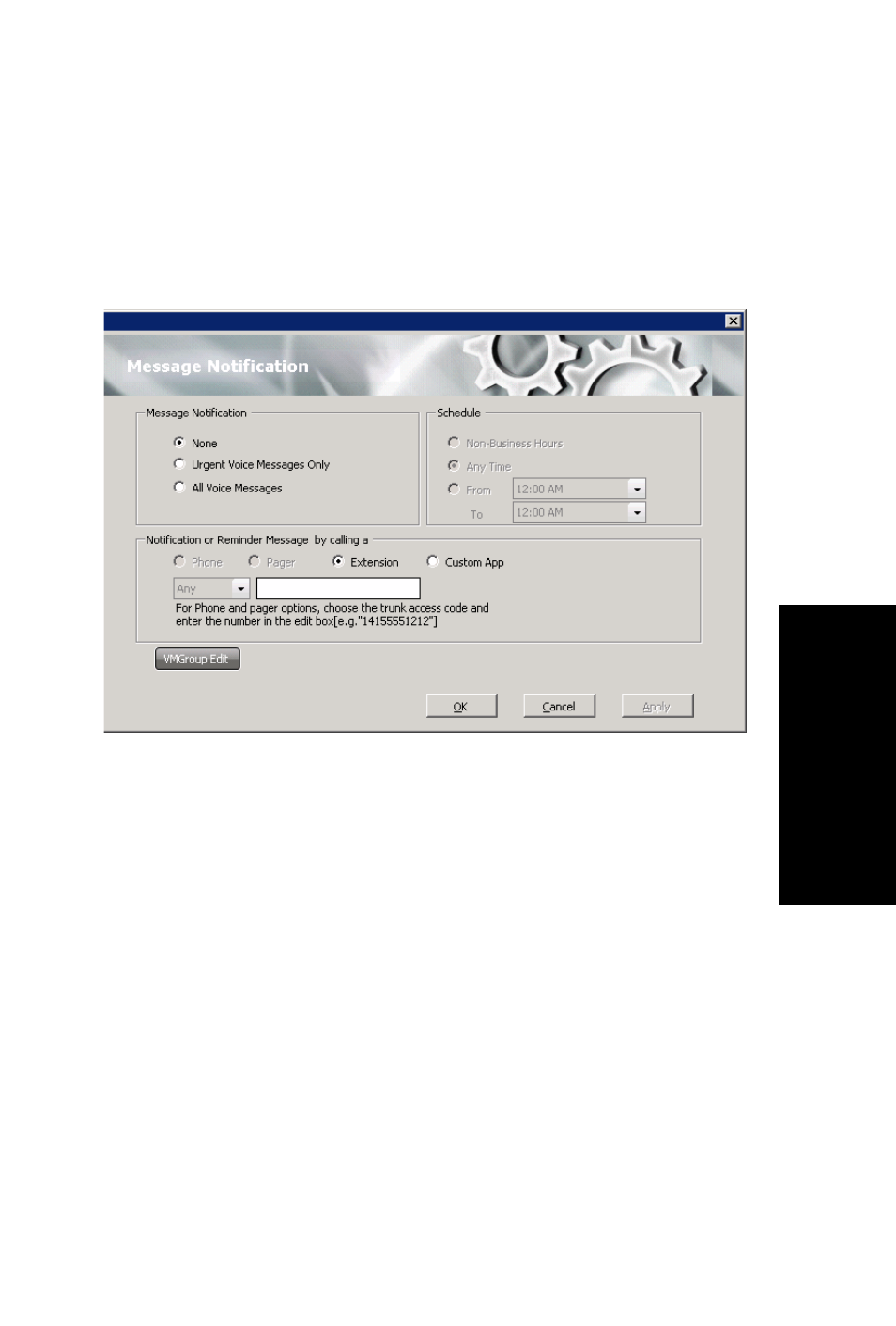 Message notification | AltiGen MAXCS 7.0 Update 1 MaxCommunicator User Manual | Page 67 / 87