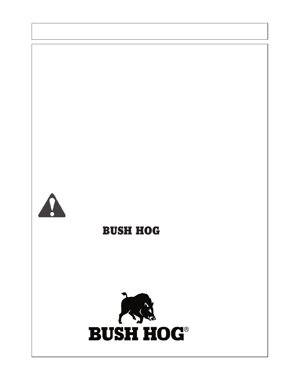 Bush hog, Parts ordering guide | Bush Hog 2297 User Manual | Page 2 / 125