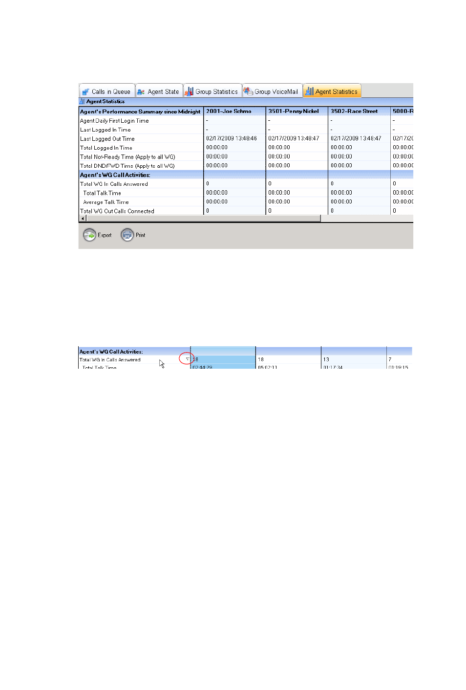 Saving and printing statistics | AltiGen MAXCS 7.0 Update 1 MaxSupervisor User Manual | Page 30 / 42