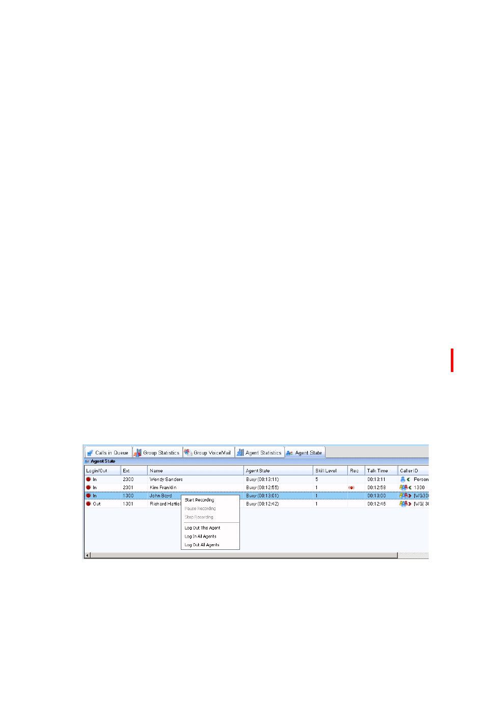 Recording calls | AltiGen MAXCS 7.0 Update 1 MaxSupervisor User Manual | Page 34 / 42