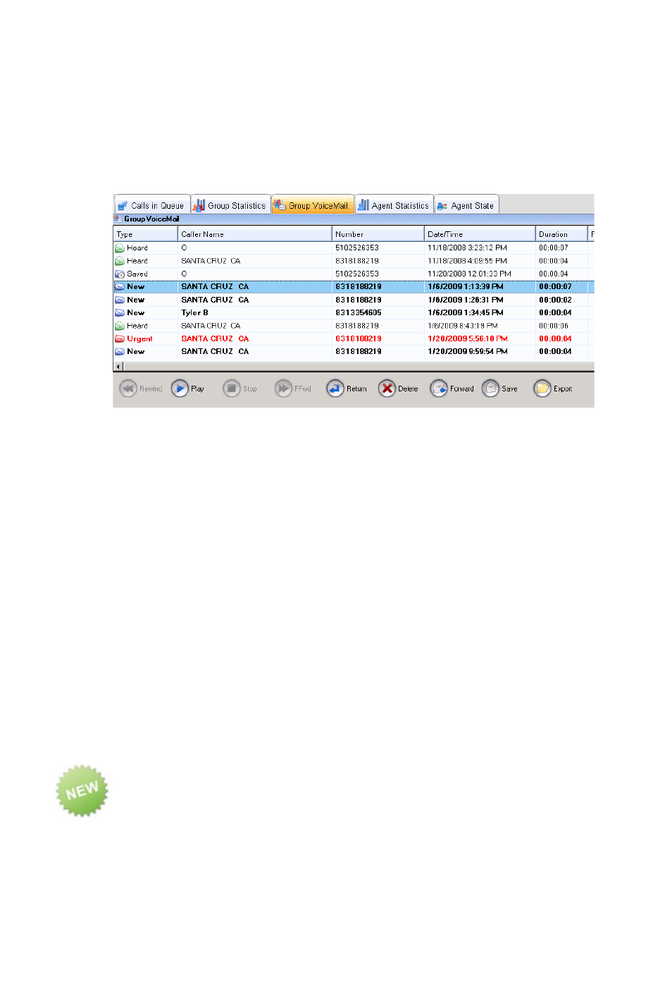 Viewing group voice mail, Displaying local or server time for messages | AltiGen MAXCS 7.0 Update 1 MaxSupervisor User Manual | Page 36 / 42