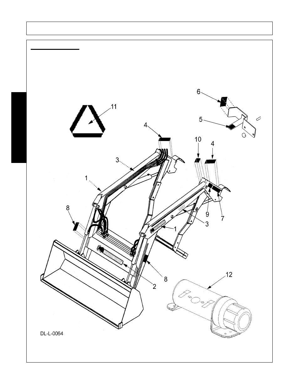 Decal location, Decal location -18, Safety | Bush Hog 2387 User Manual | Page 22 / 104